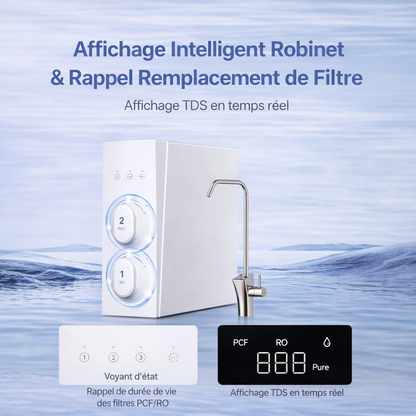 Filtre à eau sous évier à osmose inverse 800 GPD