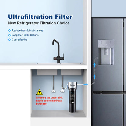Filtre à eau sous évier à filtration multi-étapes | HYDRAVA